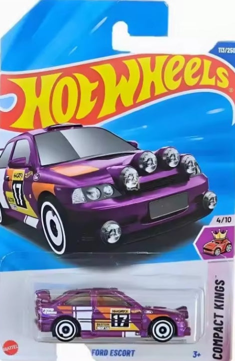 2025 Hot Wheels L J Batch "Ford Escort" Toy Car tys crs