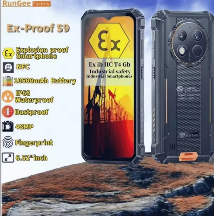 Explosion Proof Rungee S9 Zello RAM 4GB ROM 128GB Smartphone smp
