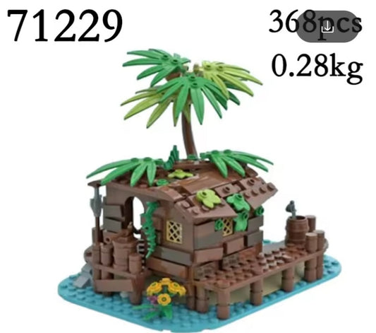 Educational Pirate Shed On The Island Building Blocks Set Toys tys edc bbs