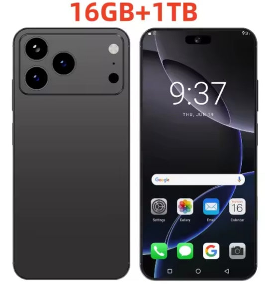 Hot 2026 XS17 Pro Max 7.3inch HD 4K 4G 5G Android 16GB+1TB (Black) Smartphone smp