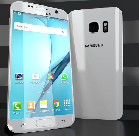 Samsung Galaxy S7 Global Version Smartphone Fingerprint Unlock Function Dust Water & Scratch Resistant HD Screen Super/Fast Charging (Model: G930F) Full Set (White) Smartphone smp