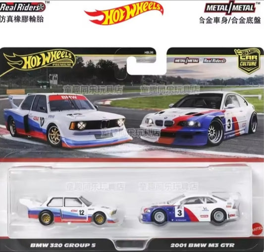 Hot Wheels BMW 320 Group 5 & 2001 BMW M3 GTR Toy Cars tys crs