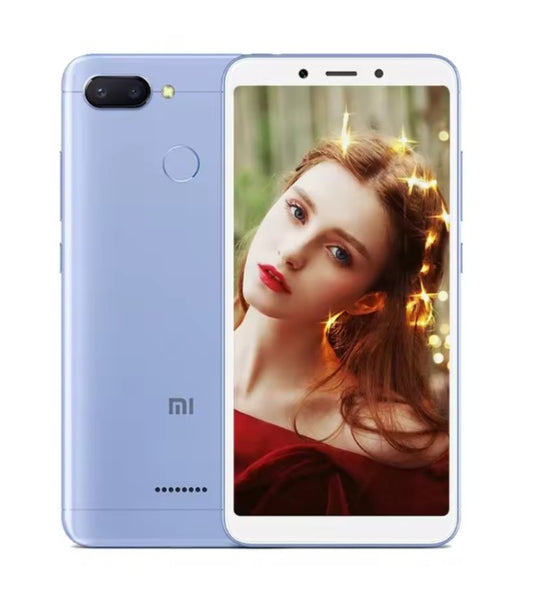 Xiaomi Redmi 6A Global Version Blue Smartphone Facial Recognition & Fingerprint Unlock Function Dust Water & Scratch Resistant HD Screen Super/Fast Charging (RAM 3GB+32GB ROM) Smartphone + FREE Gifts. smp