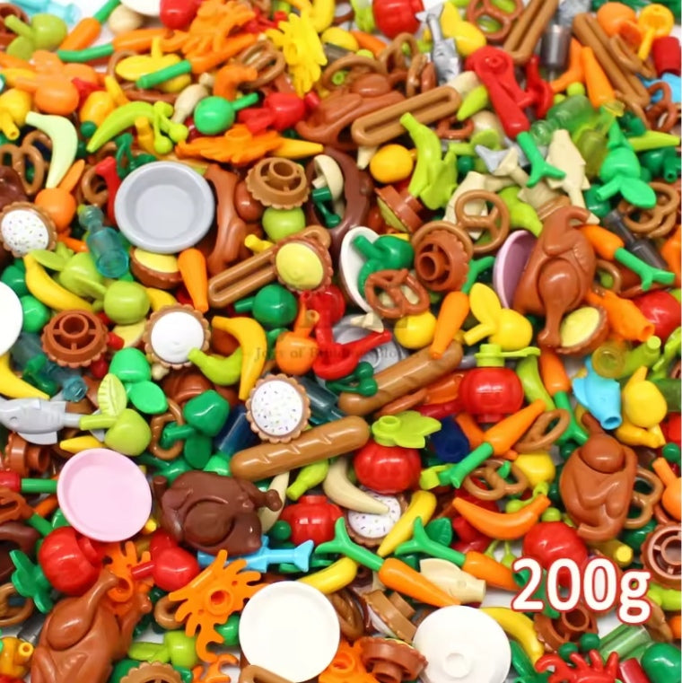 Children's Fruit/Food Building Blocks Set Toys (200g) tys bbs