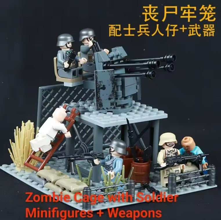 LEGO Military Base WWII Soldier Fortification Tower tys bbs
