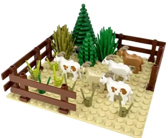 Children's Farm Animals In Field Building Blocks Set Toys tys bbs