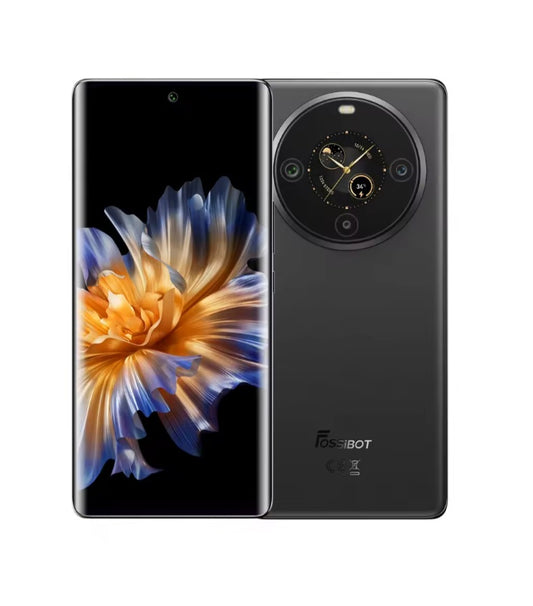 FOSSIBOT S3 Pro 4G Rugged Global Version Black Smartphone Facial Recognition & Fingerprint Unlock Function Dust Water & Scratch Resistant HD Screen Super/Fast Charging Smartphone smp