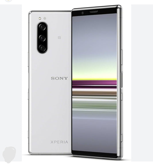 Sony Xperia 5 Smartphone Global Version Dustproof Water & Scratch Resistant HD Screen Super/Fast Charging (White) Smartphone smp