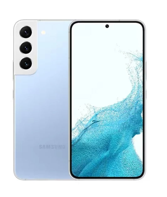 Samsung Galaxy S22 Plus 5G Smartphone Facial Recognition & Fingerprint Unlock Function Dust Water & Scratch Resistant HD Screen Super/Fast Charging (RAM 8GB+128GB ROM) (Blue) Smartphone smp
