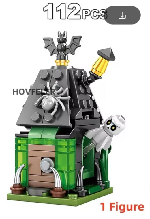 Children's Halloween Haunted Pumpkin House Building Blocks Set Toys tys bbs