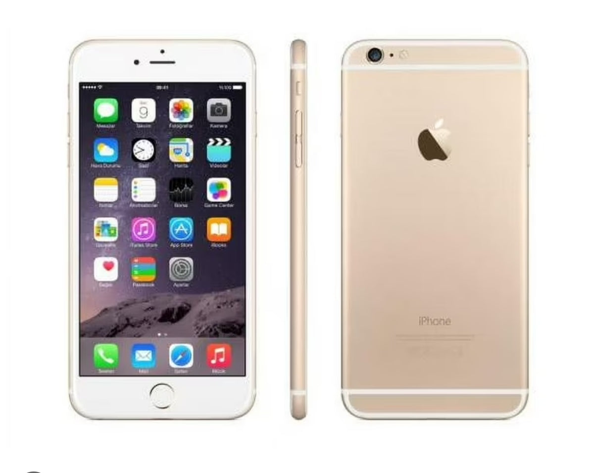 Apple iPhone 6 Plus 3G 4G Mini Smartphone Fingerprint Unlock Function 5.5inch Screen 16GB ROM (Gold) Smartphone + FREE Earphones. smp