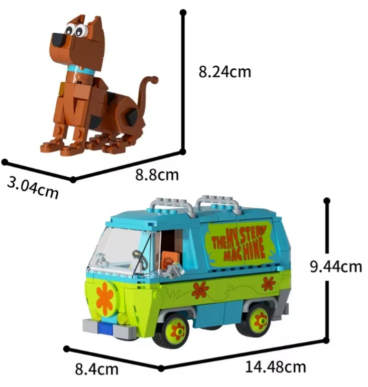 Scooby Door Mystery Machine Building Blocks Set Toys tys bbs crs