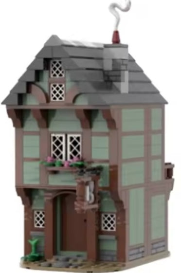 Ornamental Medieval House Building Blocks Set Toys tys bbs
