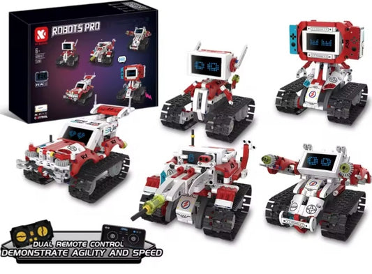 5 In 1 Remote Controled Deformed Robot Building Blocks Set Toys tys bbs rbt