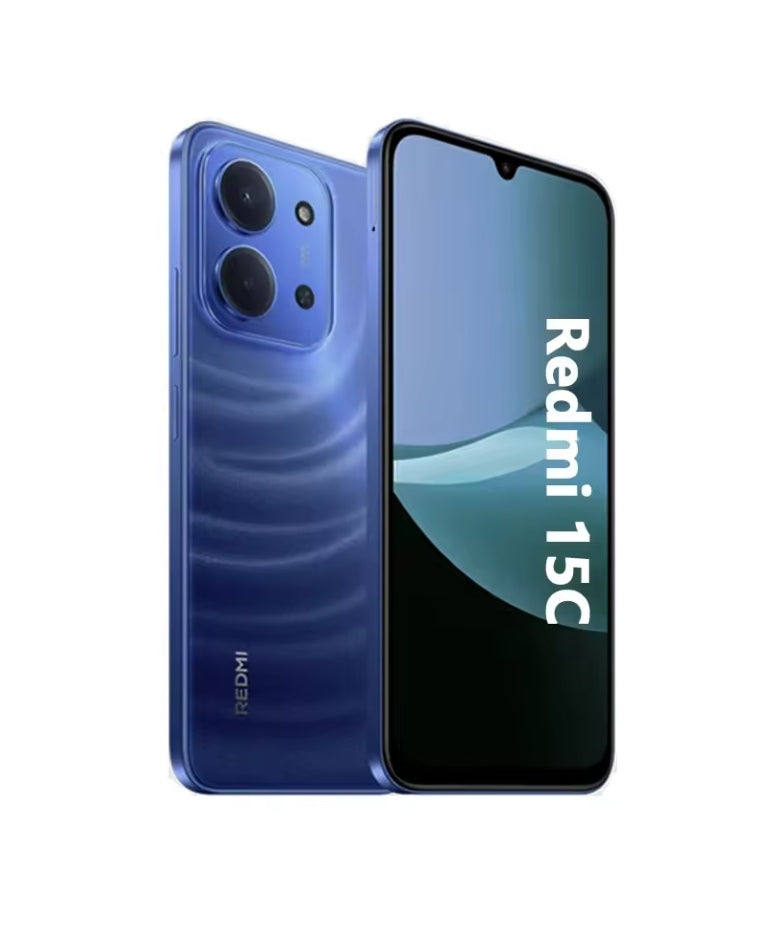 Xiaomi Redmi 15C Smartphone Global Version HD Screen Super/Fast Charging RAM 4GB+128GB ROM No NFC (Blue) Smartphone smp