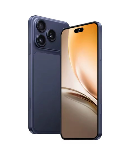 IVMI 17 Pro Max Blue Global Version Smartphone Facial Recognition & Fingerprint Unlock Function Dust Water & Scratch Resistant HD Screen Super/Fast Charging Smartphone (RAM 3GB+16GB ROM). smp