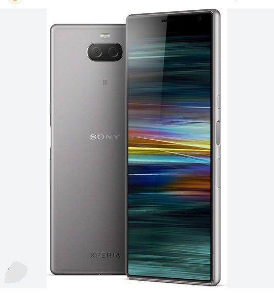 Sony Xperia 10 Plus 4G LTE Smartphone Global Version HD Screen Super/Fast Charging (1 SIM Full Set) (Silver) Smartphone smp