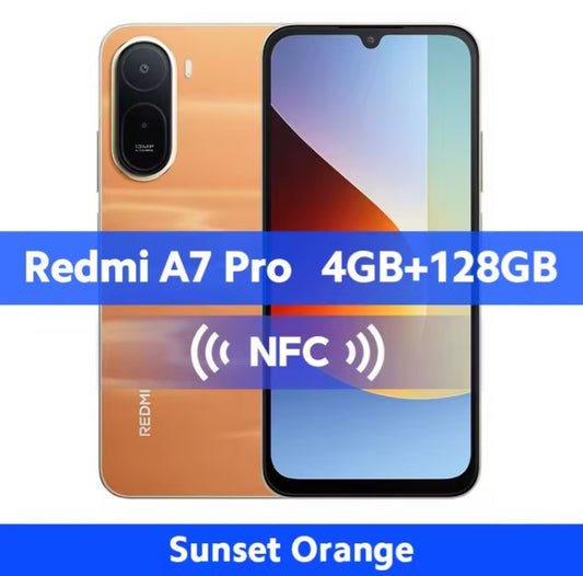 Xiaomi Redmi A7 Pro Global Version Orange Smartphone Facial Recognition & Fingerprint Unlock Function Dust Water & Scratch Resistant HD Screen Super/Fast Charging Smartphone. smp