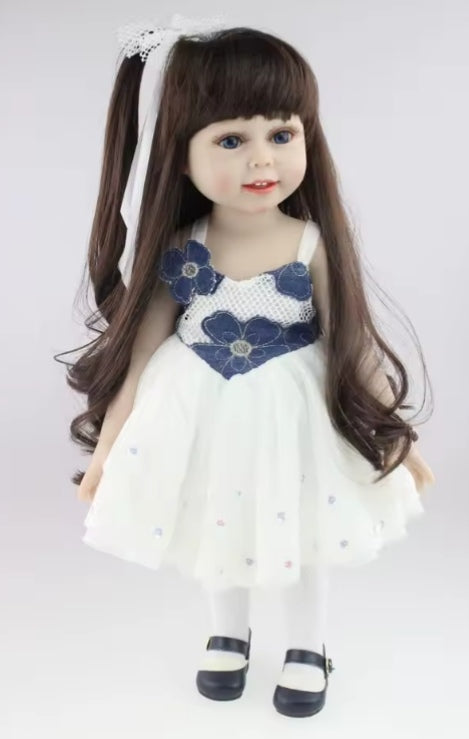 Realistic Silicone American Baby Doll Girl tys dll