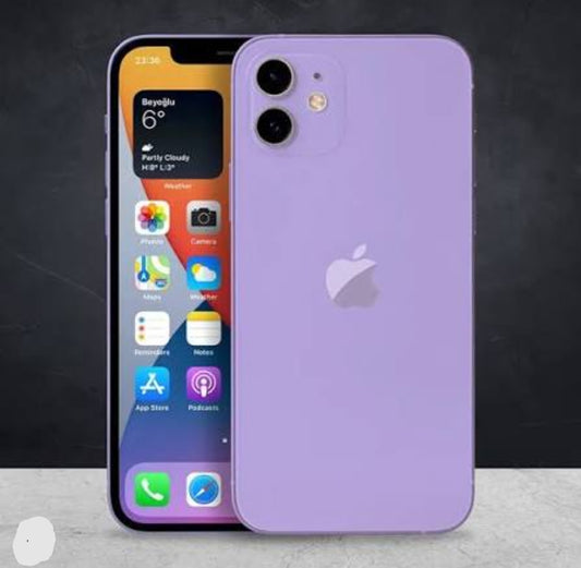 Apple iPhone 12 Mini Smartphone Facial Recognition Function Dust Water & Scratch Resistant HD Screen Super/Fast Charging (256GB ROM) (Purple) Smartphone smp