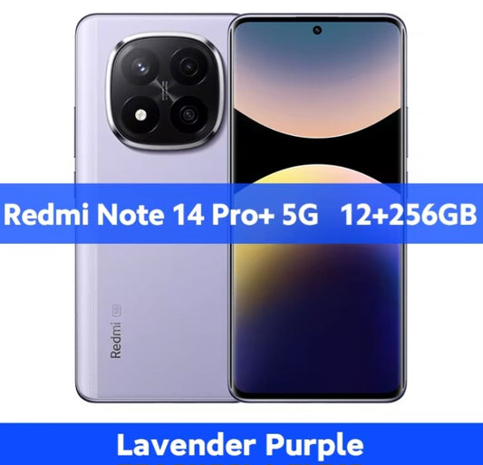 Xiaomi Redmi Note 14 Pro Plus Global Version Purple Smartphone Facial Recognition & Fingerprint Unlock Function Dust Water & Scratch Resistant HD Screen Super/Fast Charging Smartphone (Charger Sold Separately. To buy Charger Search site). smp