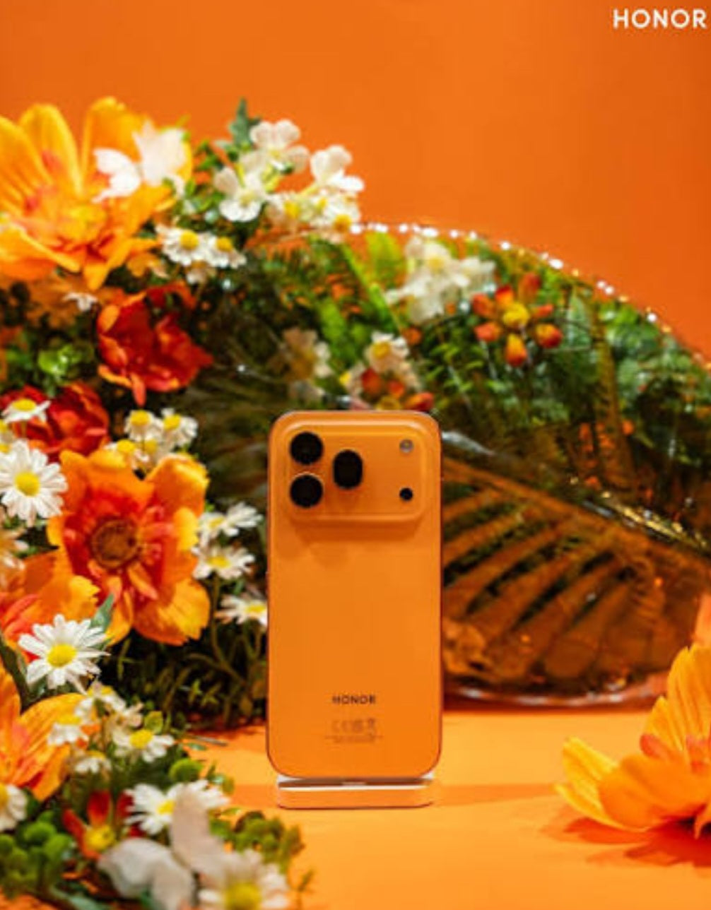 Honor 600 Pro Hong Kong Version Orange Smartphone Dust Water & Scratch Resistant HD Screen Super/Fast Charging Smartphone (RAM 12GB+512GB ROM). smp