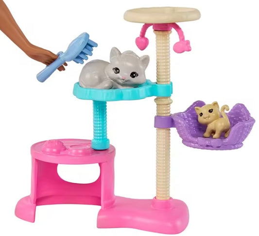 Barbie Doll Entertaining & Educational Cat Playhouse Gift Box dll tys