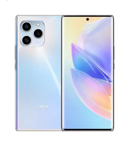 Honor 60 se 5G Chinese Version Silver Smartphone Facial Recognition & Fingerprint Unlock Function Dust Water & Scratch Resistant HD Screen Super/Fast Charging (RAM 12GB+256GB ROM) Smartphone. smp