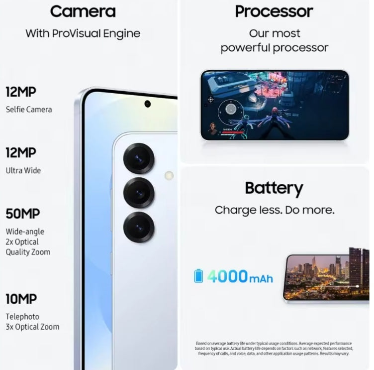 Samsung Galaxy S25 AI Global Version Waterproof Smartphone Snapdragon 8 6.2inch HD Screen RAM 12GB+256GB ROM (Mint) Smartphone smp