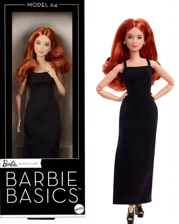 Original Barbie Signature Doll Basics Model 04 Classic Black Dress dll tys