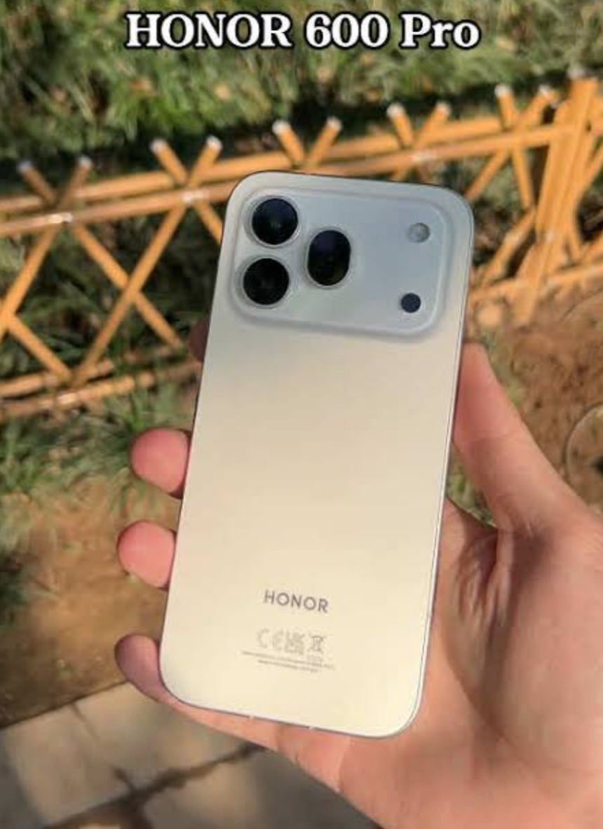 Honor 600 Pro Hong Kong Version White Smartphone Dust Water & Scratch Resistant HD Screen Super/Fast Charging Smartphone (RAM 12GB+512GB ROM). smp