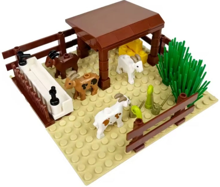 Children's Farm Animals In Garden Building Blocks Set Toys tys bbs