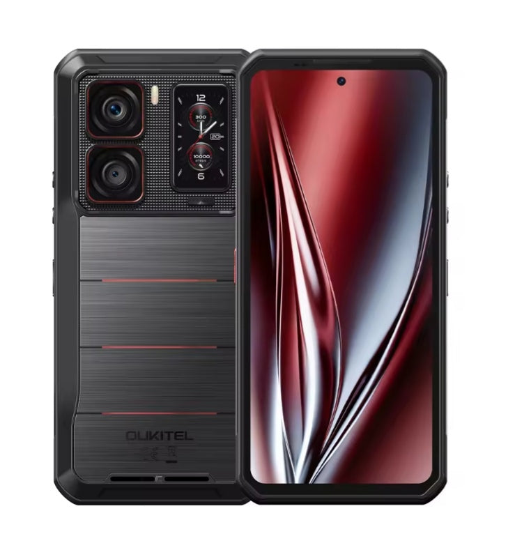OUKITEL WP300 Rugged 5G Waterproof Smartphone Global Version 6.78inch HD Screen (Black) Smartphone smp