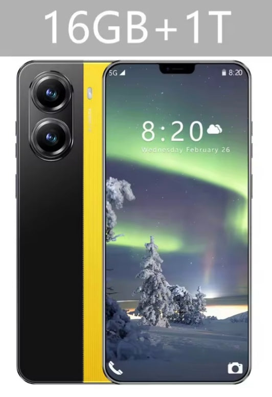 NEW X7 Pro 7.0 HD Global Edition 16GB 1TB Android Facial Recognition Function (Yellow) Smartphone smp