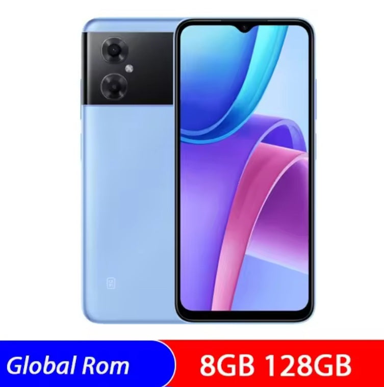 Xiaomi Redmi Note 11R Global Version Blue Smartphone Facial Recognition & Fingerprint Unlock Function Dust Water & Scratch Resistant HD Screen Super/Fast Charging Smartphone (RAM 8GB+128GB ROM). smp