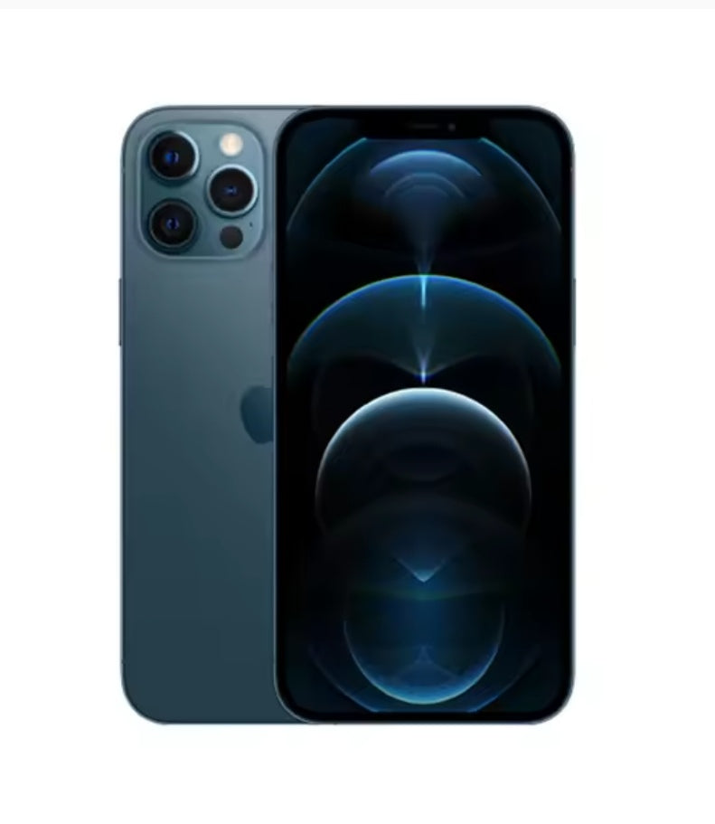 Apple iPhone 12 Pro Max 5G Smartphone Facial Recognition Function Dust Water & Scratch Resistant HD Screen Super/Fast Charging (512GB ROM) (Blue) Smartphone smp