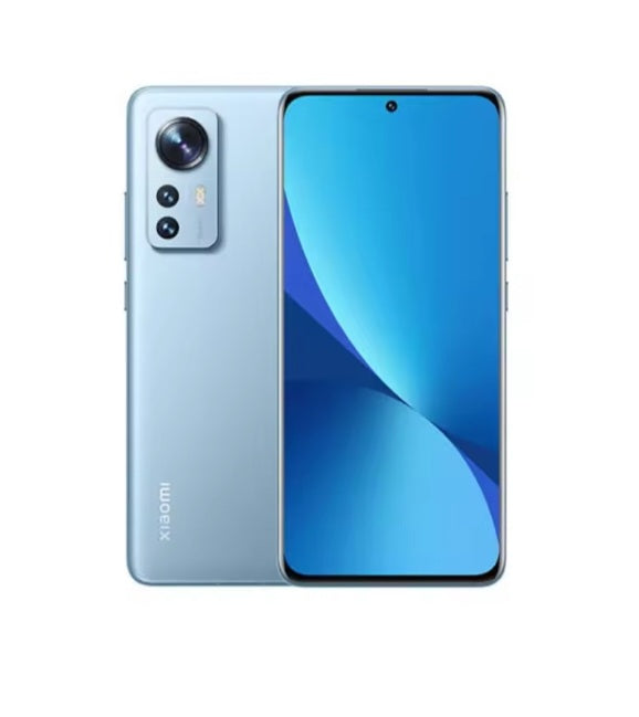 Xiaomi 12X Global Version Blue Smartphone Facial Recognition & Fingerprint Unlock Function Dust Water & Scratch Resistant HD Screen Super/Fast Charging Smartphone (RAM 8GB+256GB ROM). smp