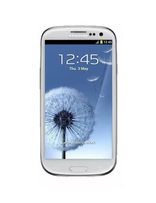 Samsung Galaxy S3 Global Version White Smartphone Dust Water & Scratch Resistant HD Screen Super/Fast Charging Smartphone (I9300). smp