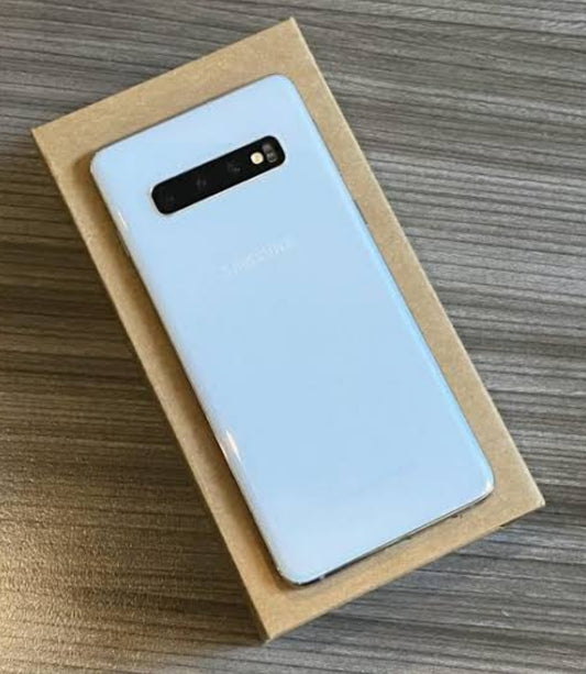 Samsung Galaxy S10 4G Global Version Smartphone Facial Recognition & Fingerprint Unlock Function Dust Water & Scratch Resistant HD Screen Super/Fast Charging (G973F Full Set) (White) Smartphone smp