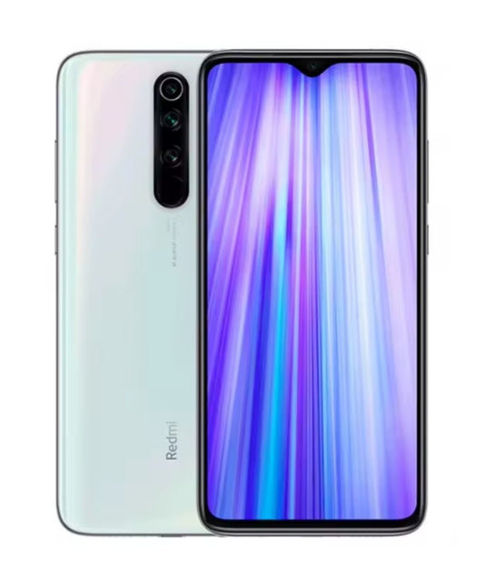 Xiaomi Redmi Note 8 Pro 4G Global Version White Smartphone Facial Recognition & Fingerprint Unlock Function Dust Water & Scratch Resistant HD Screen Super/Fast Charging (RAM 6GB+128GB ROM) Smartphone + FREE Gift. smp