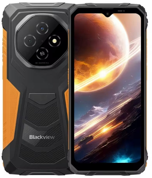 Blackview FORT 1: 6.65inch HD Screen RAM 256GB+2TB ROM Android 15 (Orange) Smartphone smp
