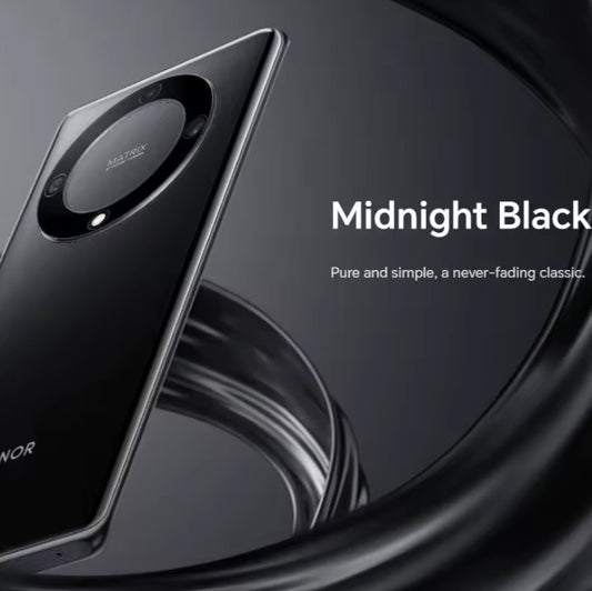 Honor Magic 5 Lite 4G Chinese Version Black Smartphone Facial Recognition & Fingerprint Unlock Function Dust Water & Scratch Resistant HD Screen Super/Fast Charging (RAM 12GB+512GB ROM) Smartphone. smp