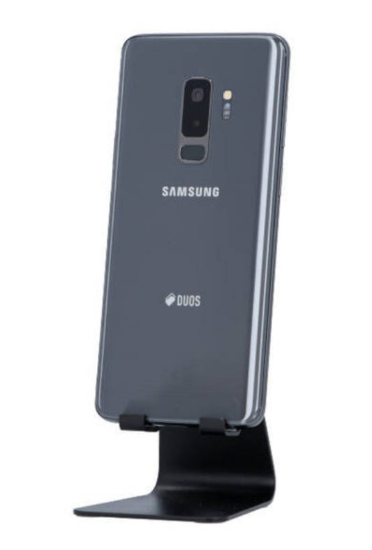 Samsung Galaxy S9 Plus 4G LTE Global Version Smartphone Facial Recognition & Fingerprint Unlock Function Dust Water & Scratch Resistant HD Screen Super/Fast Charging (Model:G965U) Full Set (Gray) Smartphone smp