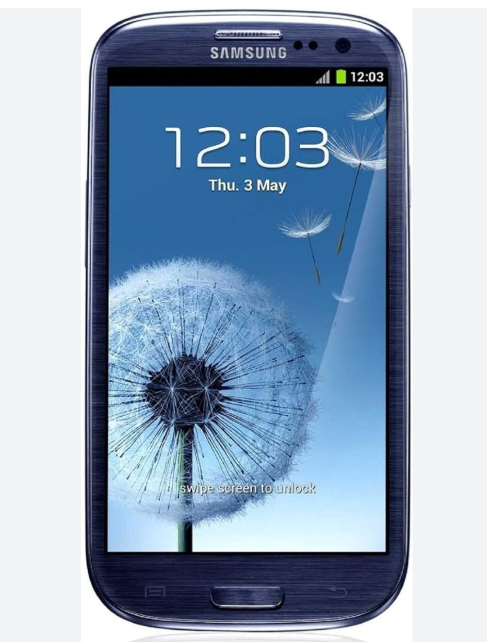 Samsung Galaxy S3 Global Version Blue Smartphone Dust Water & Scratch Resistant HD Screen Super/Fast Charging Smartphone (I9300). smp