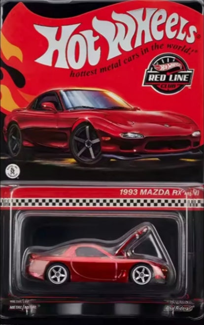 Hot Wheels Premium JDM Mazda Series "1993 Mazda RX-7" Toy Car tys crs