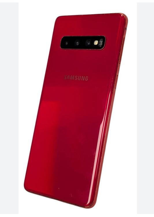 Samsung Galaxy S10 4G Global Version Smartphone Facial Recognition & Fingerprint Unlock Function Dust Water & Scratch Resistant HD Screen Super/Fast Charging (G973F Full Set) (Red) Smartphone smp