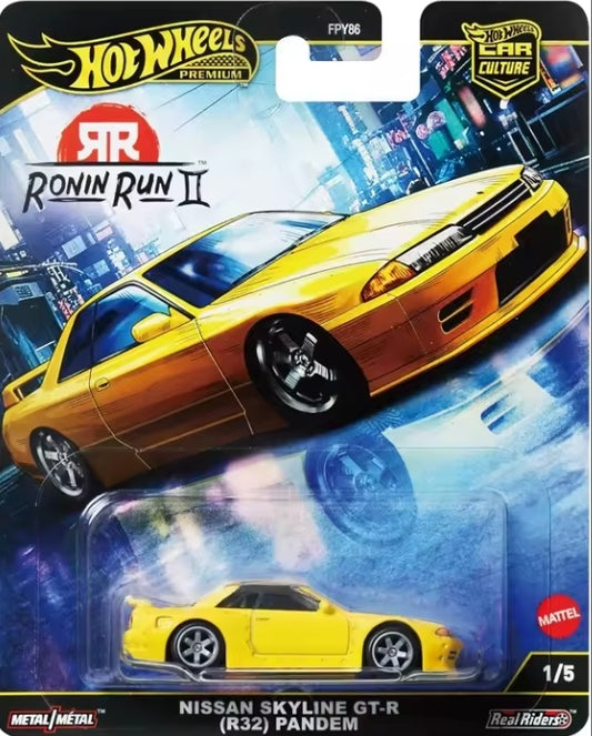 Hot Wheels Premium 2025 Car Culture Ronin Run II Nissan Skyline GT-RV Toy Car crs tys