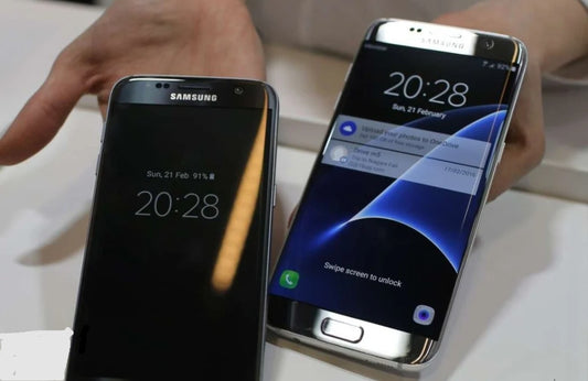 Samsung Galaxy S7 Edge 4G LTE Global Version Smartphone Fingerprint Unlock Function Dust Water & Scratch Resistant HD Screen Super/Fast Charging (Model: G935F) (Black) Smartphone smp