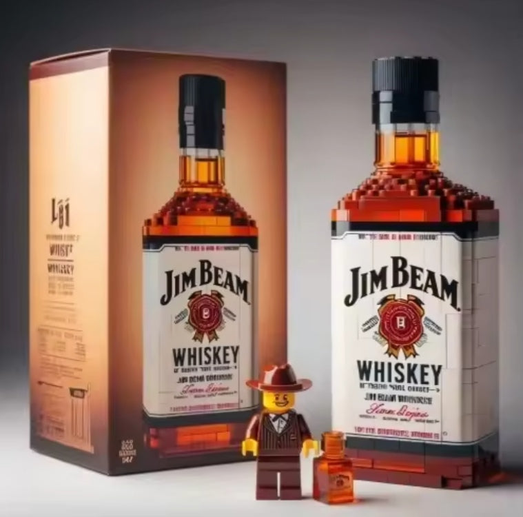 Home Decor Whiskey Bottle Building Blocks Set Toys tys bbs