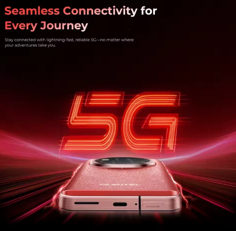 OUKITEL WP210 Rugged 5G Android 15 Smartphone 6.7inch HD RAM 36GB+ROM 512GB 6.7inch HD Screen (Red) Smartphone smp
